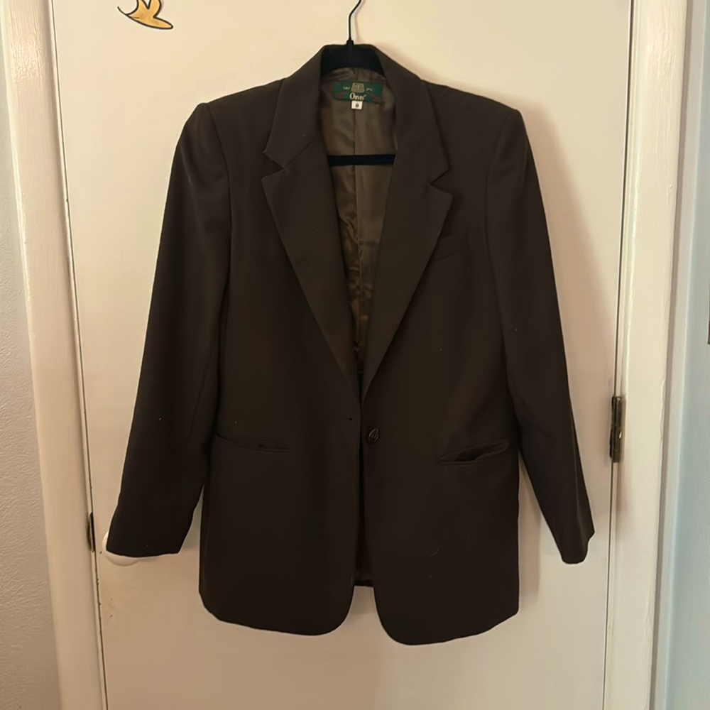 Brown Oversized Blazer